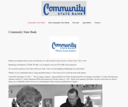 Gotocsb.com(Community State Bank) Screenshot