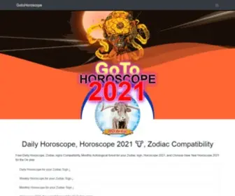 Gotohoroscope.com(Daily Horoscope) Screenshot
