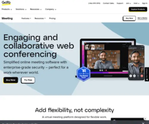 Gotomeeting.com.au(Online Meeting Software) Screenshot