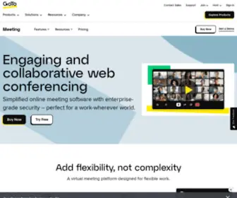 Gotomeeting.com(Easy Online Meetings With HD Video Conferencing) Screenshot
