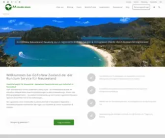 Gotonewzealand.de(Nach Neuseeland) Screenshot