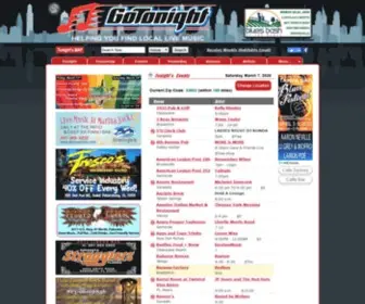 Gotonight.com(Your local live music connection to Sarasota) Screenshot