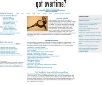 Gotovertime.com(California Overtime Law) Screenshot