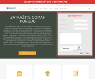 Gotovinski-Krediti.com.hr(Eurokorekt grupa d.o.o) Screenshot