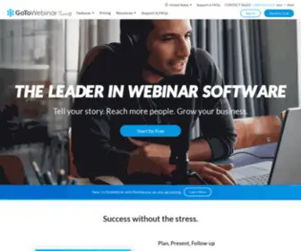 Gotowebcast.com(Webinar Platform and Online Conference Software) Screenshot
