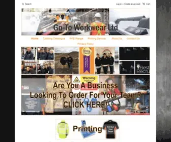 Gotoworkwear.co.uk(Goto Workwear Ltd) Screenshot