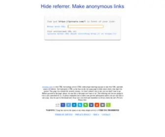 Gotozin.com(Hide Your Referrer) Screenshot