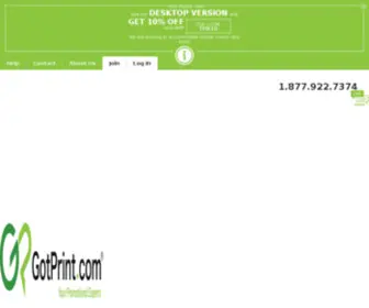 Gotprint.fr(Imprimerie en ligne et imprimerie pas cher) Screenshot