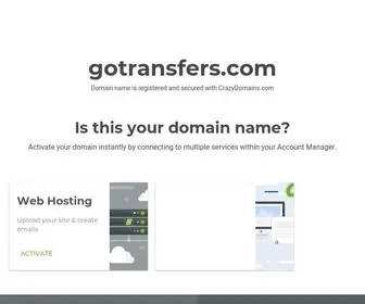 Gotransfers.com(Crazy Domains) Screenshot