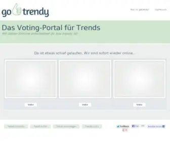 Gotrendy.de(Das Voting) Screenshot