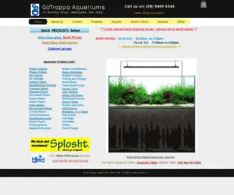 Gotroppoaquariums.com(GoTroppo Aquariums) Screenshot