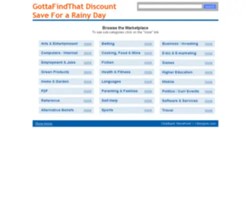 Gottafindthat.com Screenshot