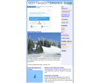 Gottagoitsnows.com(Gotta Go It Snows) Screenshot