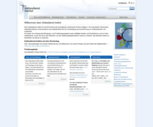 Gottesdienstinstitut.org(Startseite) Screenshot