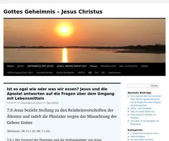 Gottesgeheimnis.net(Jesus Christus) Screenshot