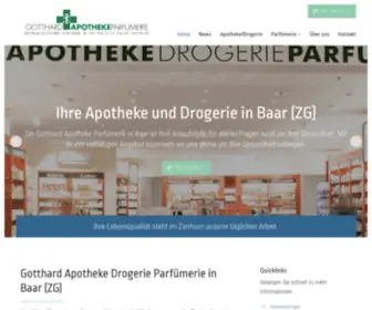 Gotthardapothekebaar.ch(Gotthard Apotheke Drogerie Parfümerie) Screenshot