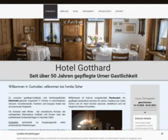 Gotthardhotel.ch(Hotel Gotthard) Screenshot