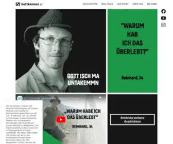 Gottkennen.ch(Erlebe Gott im Internet) Screenshot