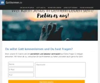 Gottkennen.de(Gott kennen lernen) Screenshot