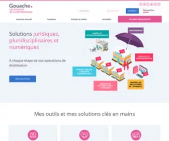 Gouache.fr(Gouache Avocats : spécialisés en franchise) Screenshot
