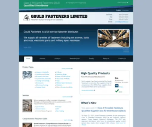 Gouldfast.ca(Fastener Distributor) Screenshot