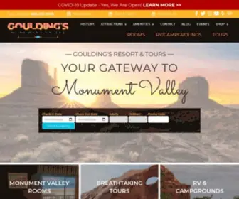 Gouldings.com(Goulding's Monument Valley) Screenshot