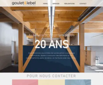 Gouletlebel.com(Les architectes Goulet et LeBel) Screenshot