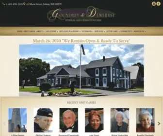 Goundreydewhirstfuneral.com(Goundrey & Dewhirst Funeral Home) Screenshot