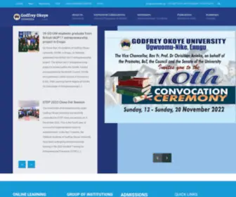 Gouni.edu.ng(Godfrey Okoye University) Screenshot