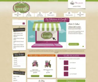 Gourmandisesdecamille.com(Panier gourmand et gastronomie) Screenshot