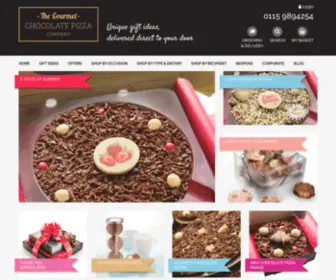 Gourmetchocolatepizza.co.uk(Handmade Chocolates from The Gourmet Chocolate Pizza Co) Screenshot