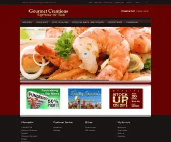 Gourmetcreations.net(GOURMET CREATIONS) Screenshot