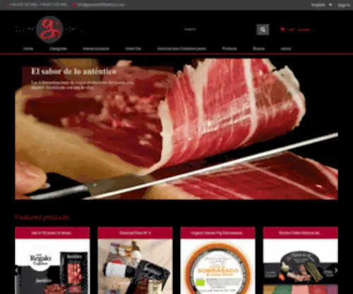 Gourmetdeibericos.com(Tienda Online donde Comprar productos ibéricos) Screenshot