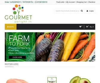 Gourmetdelight.in(Organic Food Online) Screenshot