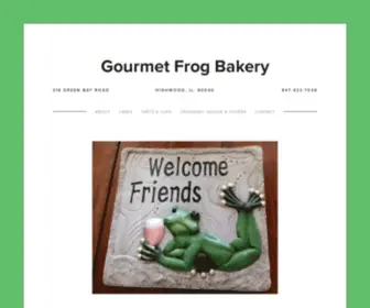 Gourmetfrogbakery.com(Gourmet Frog Bakery) Screenshot