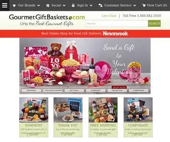 Gourmetgiftbaskets.com(Gift Baskets of Wine) Screenshot