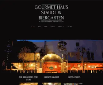 Gourmethausstaudt.com(Beer Garden) Screenshot