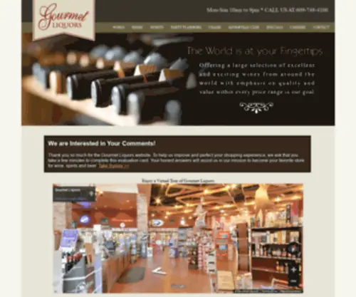 Gourmetliquors.com(Gourmet Liquors) Screenshot