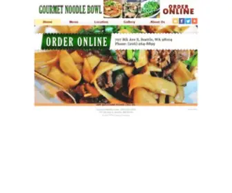 Gourmetnoodlebowlseattle.com(Gourmet Noodle Bowl) Screenshot