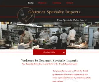 Gourmetonions.com(Gourmet Specialty Imports) Screenshot