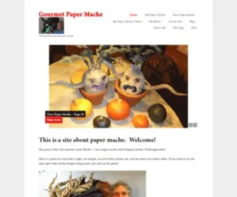 Gourmetpapermache.com(Gourmet Paper Mache) Screenshot