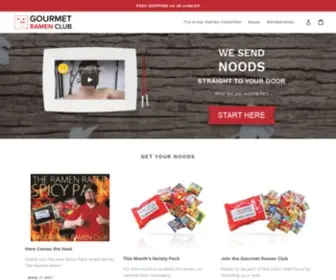 Gourmetramenclub.com(Create an Ecommerce Website and Sell Online) Screenshot