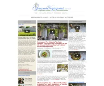 Gourmetvoyageurs.com(Upscale food and hotel magazine) Screenshot