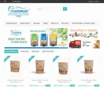 Gourmiaindia.com(Gourmia Premium Dryfruits) Screenshot