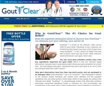 Goutclear.com(GoutClear™) Screenshot