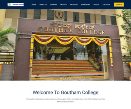 Gouthamcollege.org(GOUTHAM COLLEGE) Screenshot