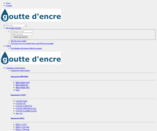 Goutte-Encre.com(Inktec Tinte Nachfülltinte) Screenshot