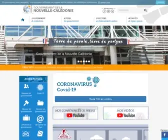 Gouv.nc(Gouvernement de la Nouvelle) Screenshot