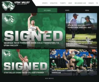 Gouvu.com(Utah Valley University Athletics) Screenshot