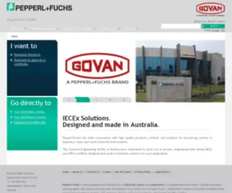 Govan.com.au(Pepperl) Screenshot